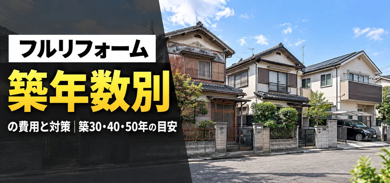 築年数別の費用・対策