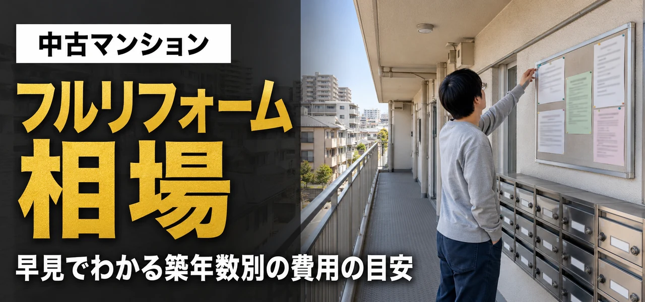 中古マンションフルリフォームの相場