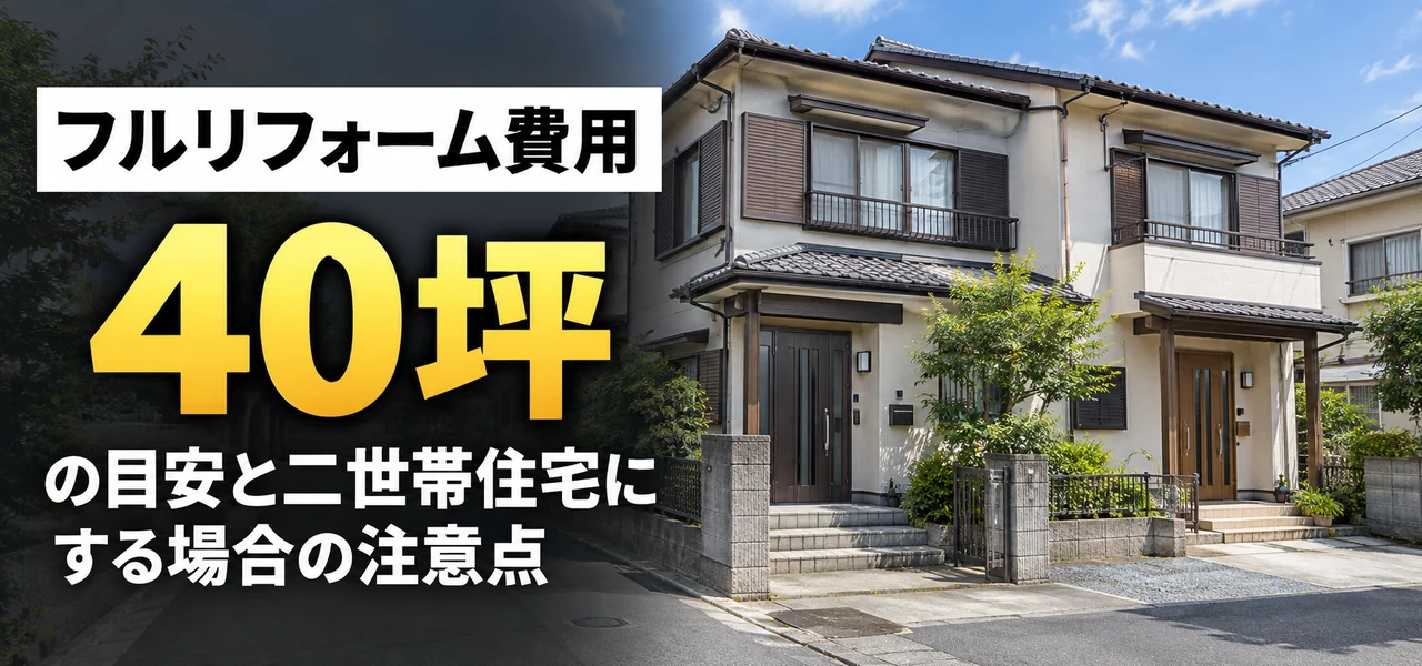 40坪 フルリフォーム費用
