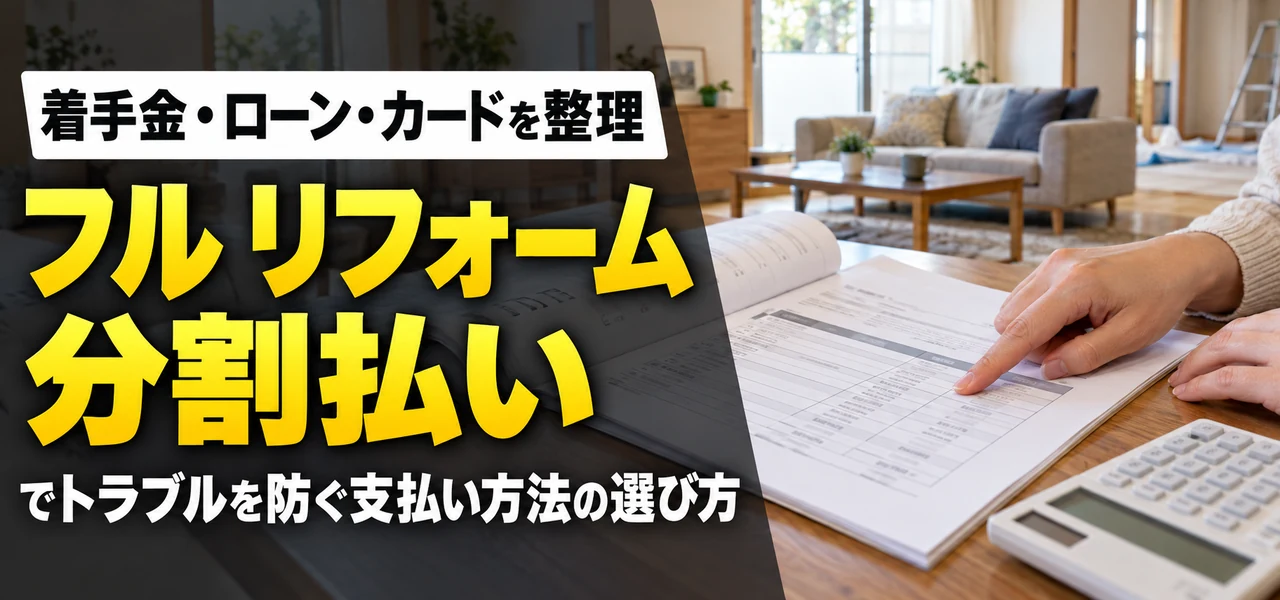 フルリフォームの分割払い
