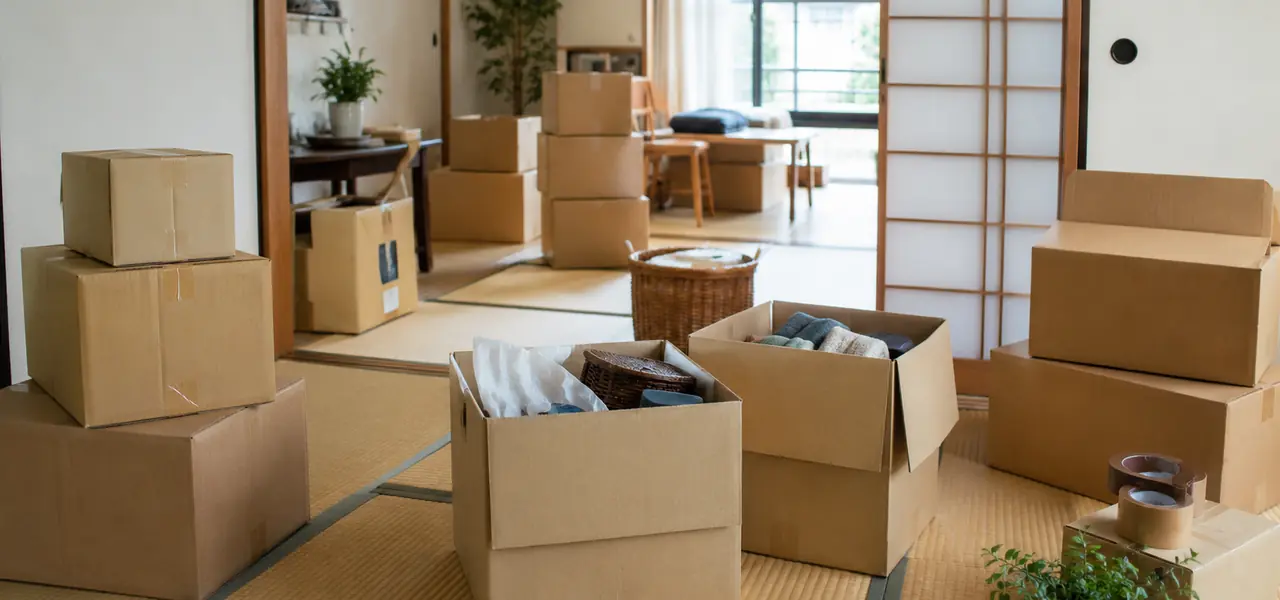 仮住まいへの引っ越し